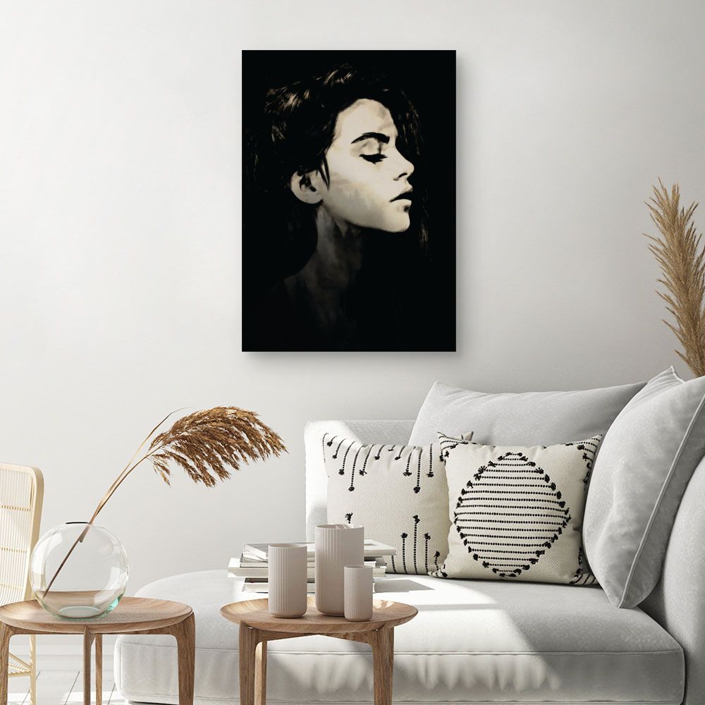 Tableau Profil élégant féminin