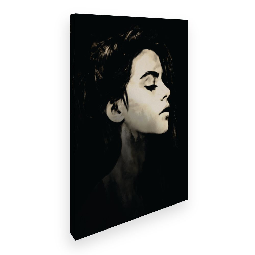 Toile Profil élégant féminin