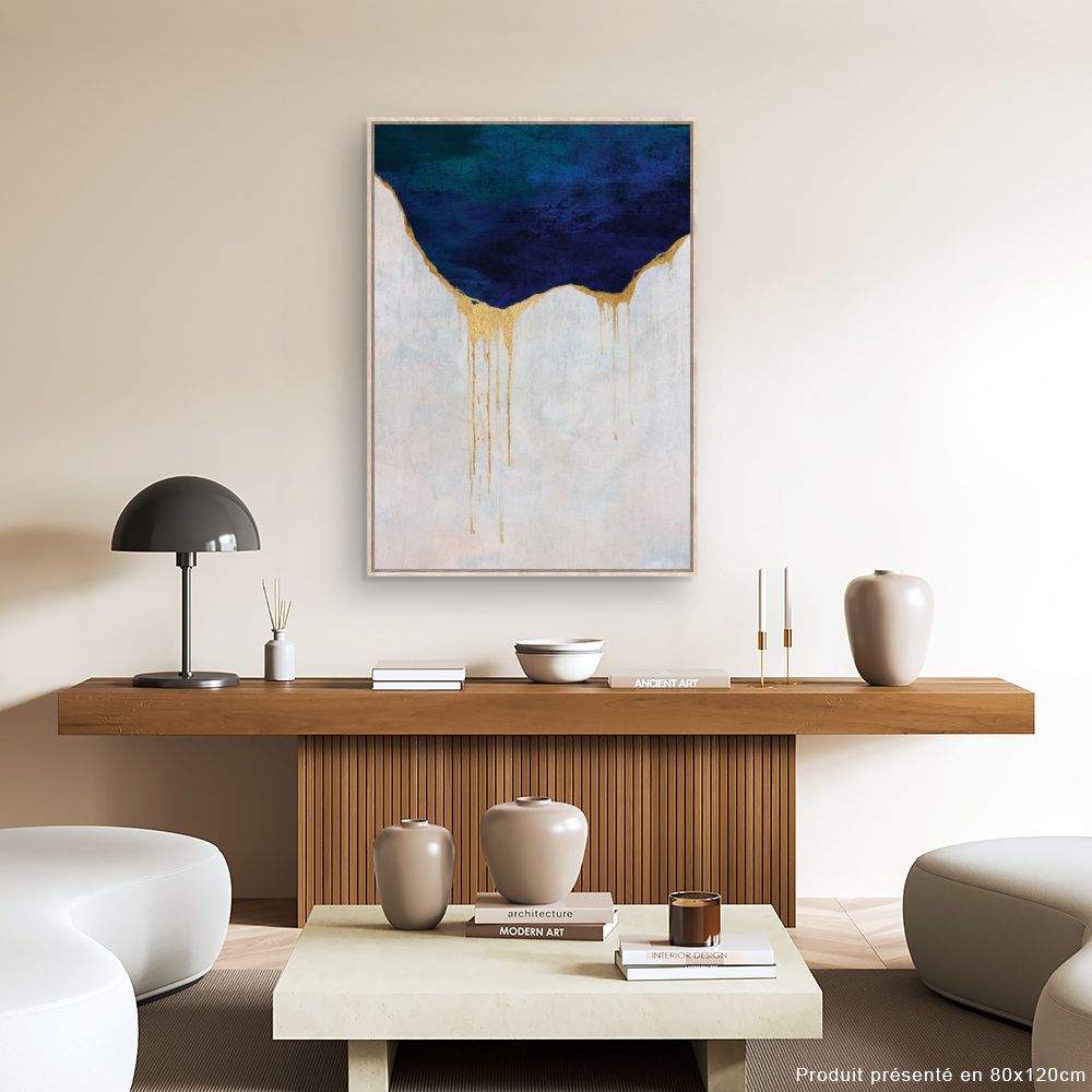 Tableau Éclat doré abstrait