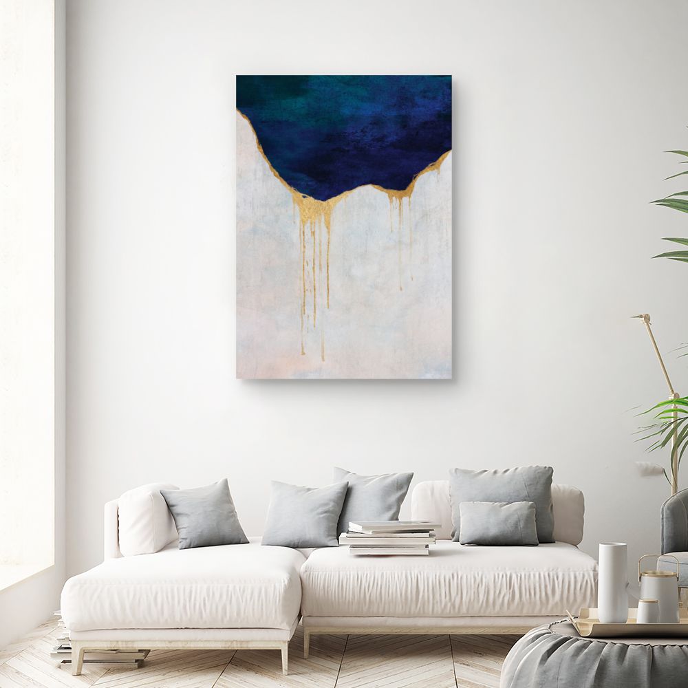 Tableau Éclat doré abstrait