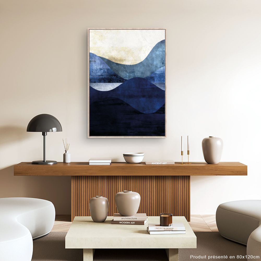 Tableau Vagues abstraites