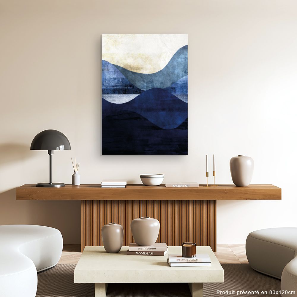 Tableau Vagues abstraites