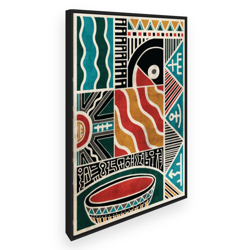 Toile Motifs ethniques vibrants