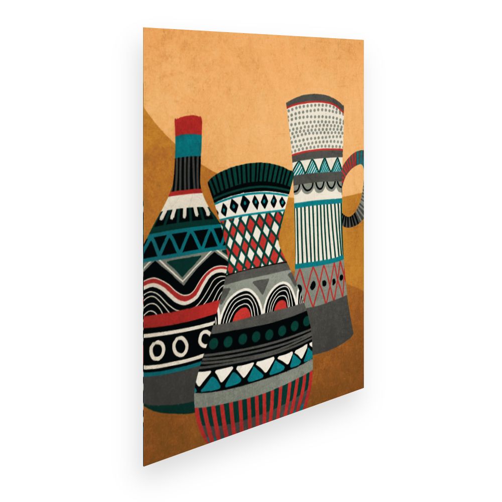 Affiche Vases ethniques charmants