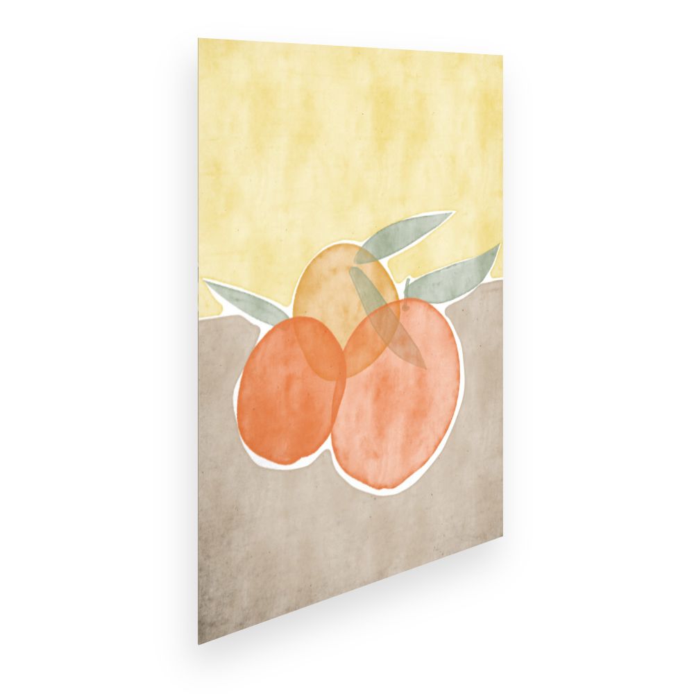 Affiche Oranges abstraites