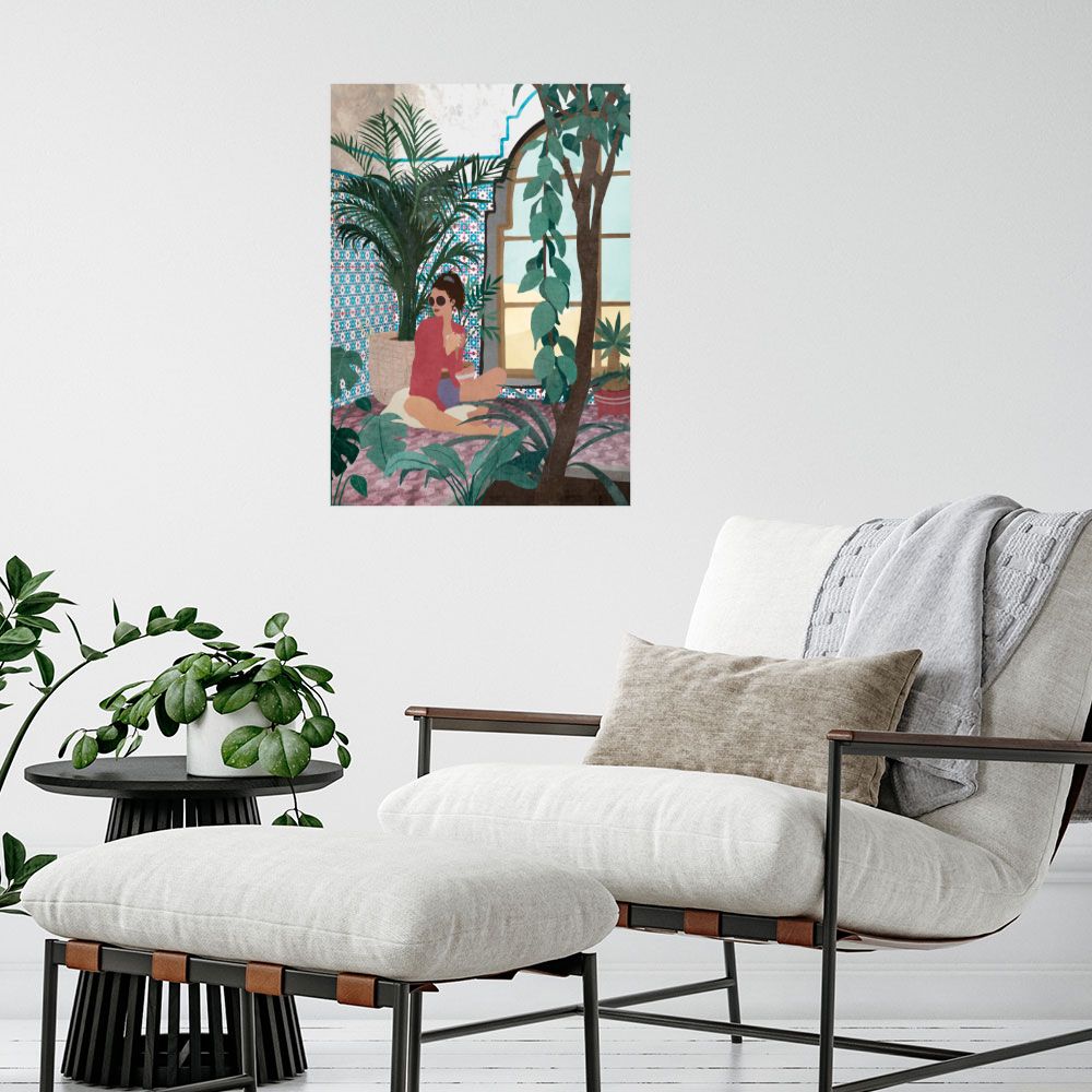 Affiche Évasion tropicale chic
