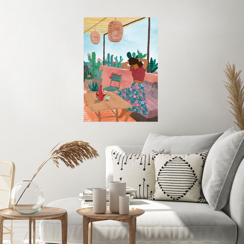 Affiche Terrasse ensoleillée