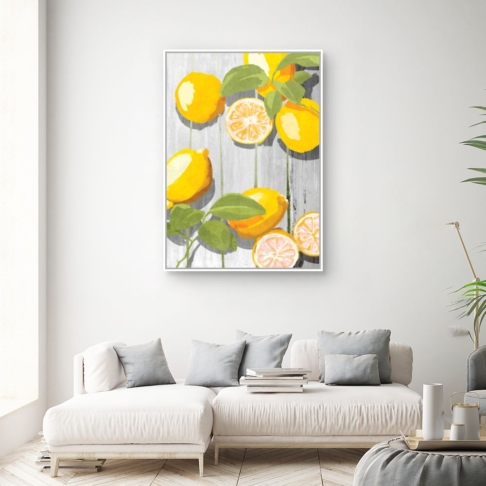 Toile Citrons ensoleillés