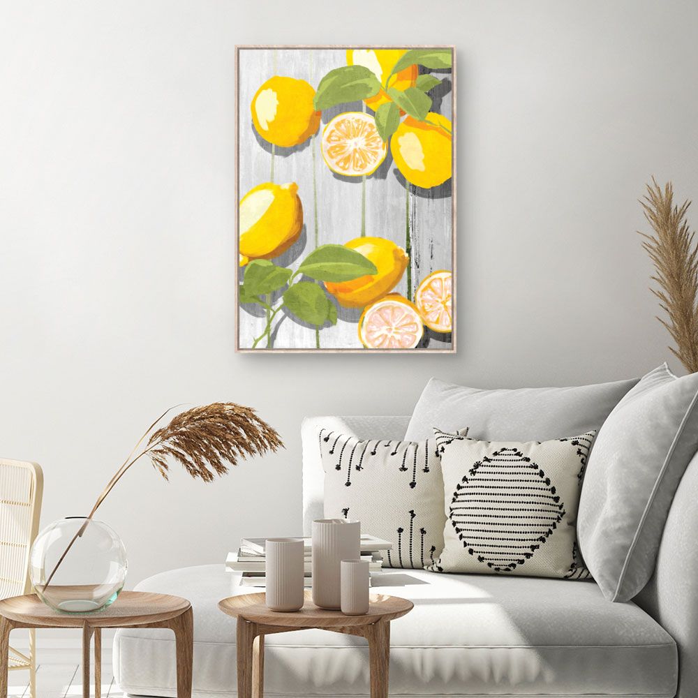 Toile Citrons ensoleillés