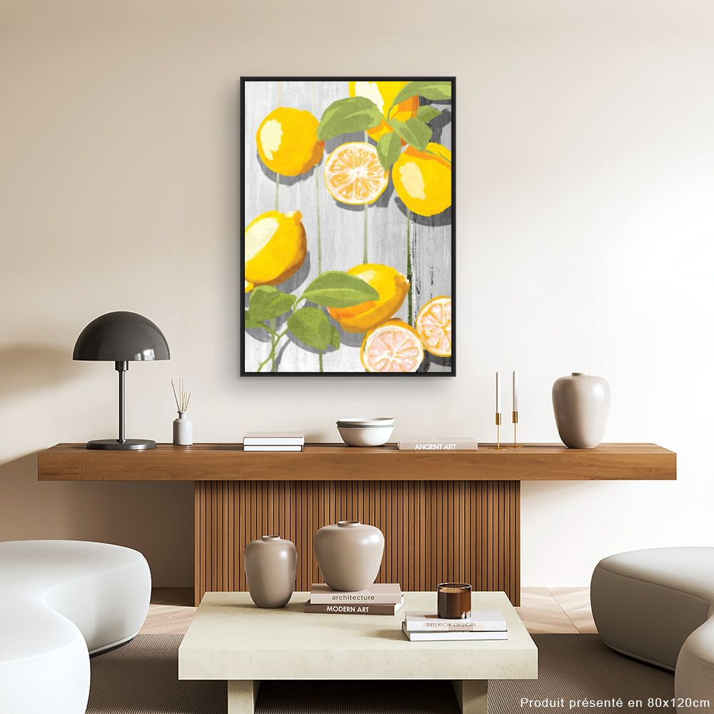 Toile Citrons ensoleillés