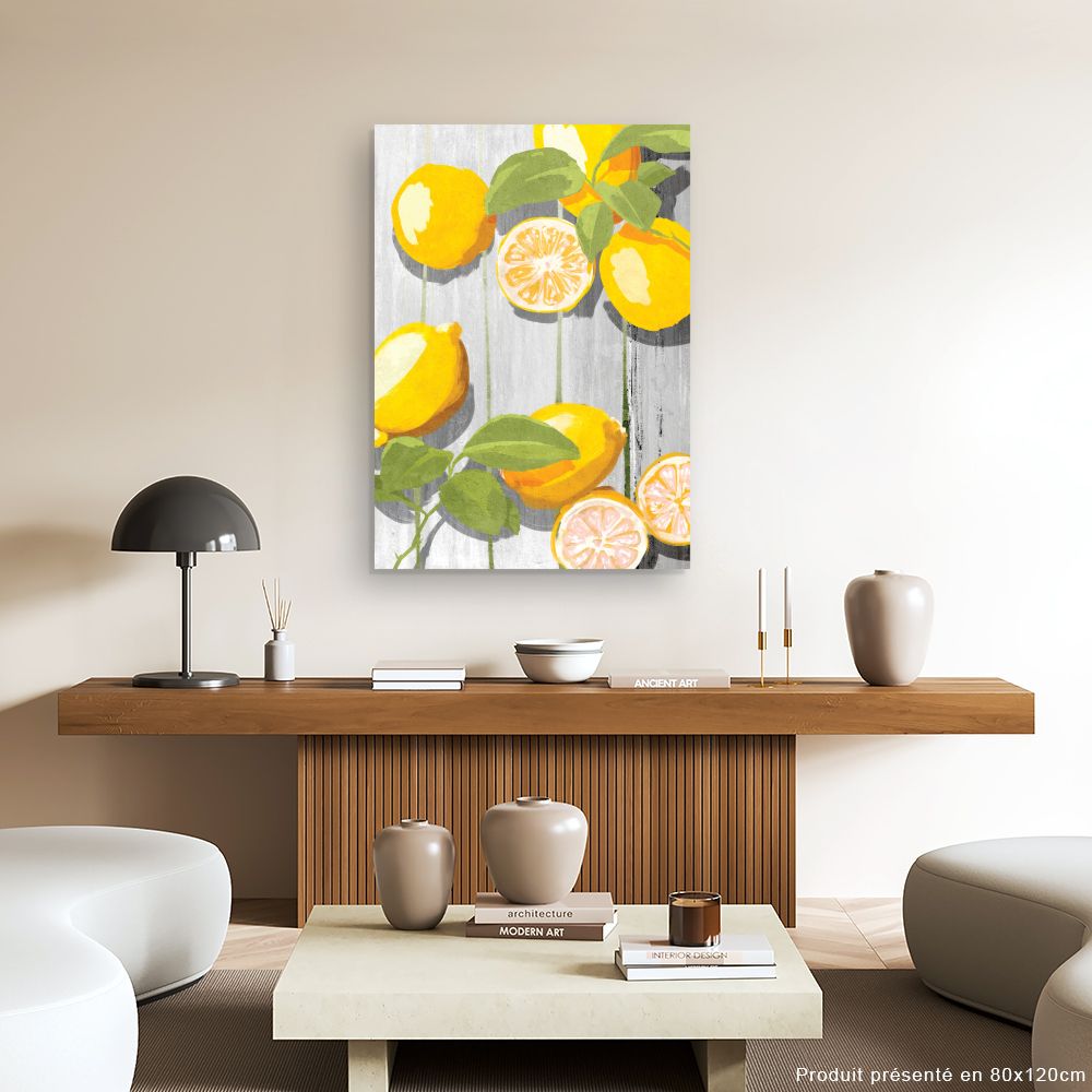 Toile Citrons ensoleillés