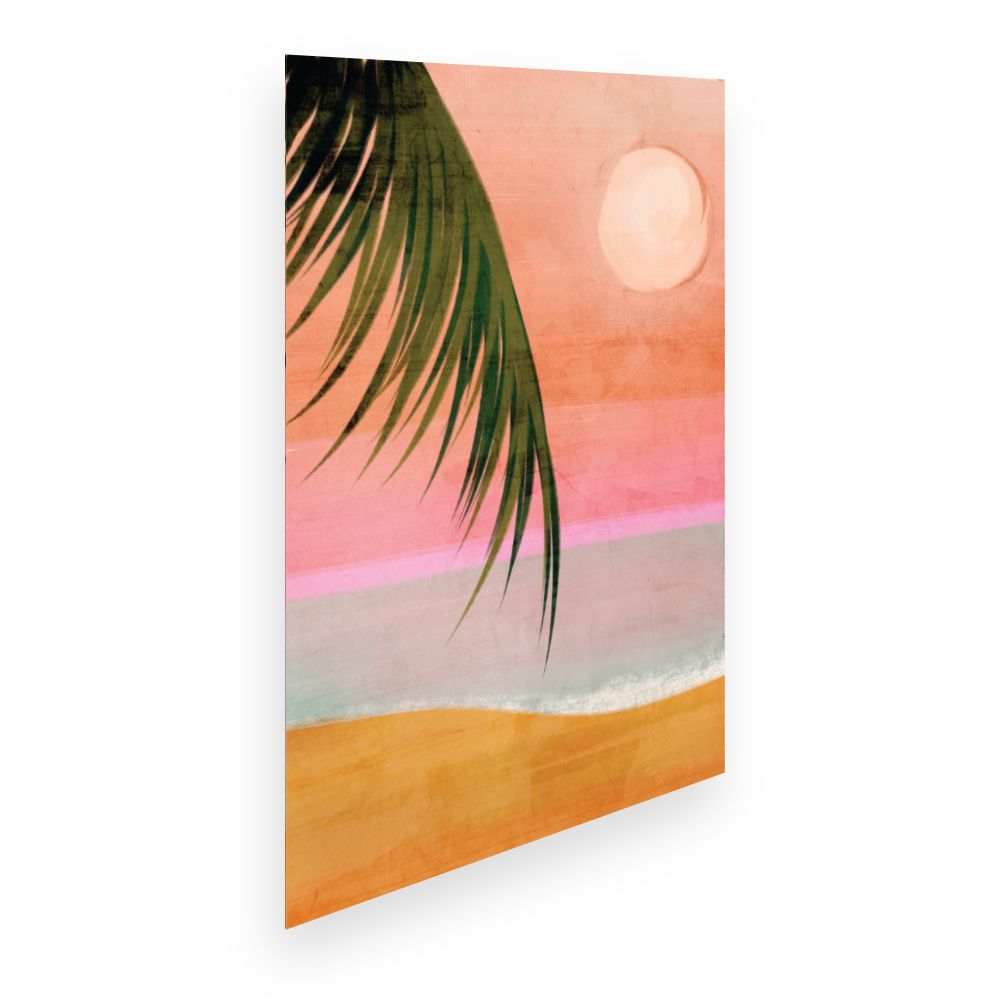 Affiche Coucher de soleil tropical