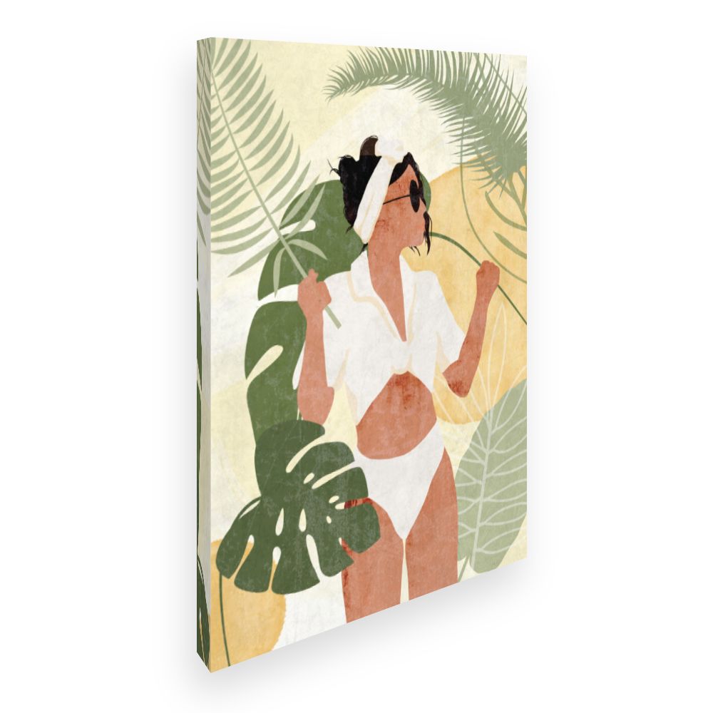 Toile Femme et nature