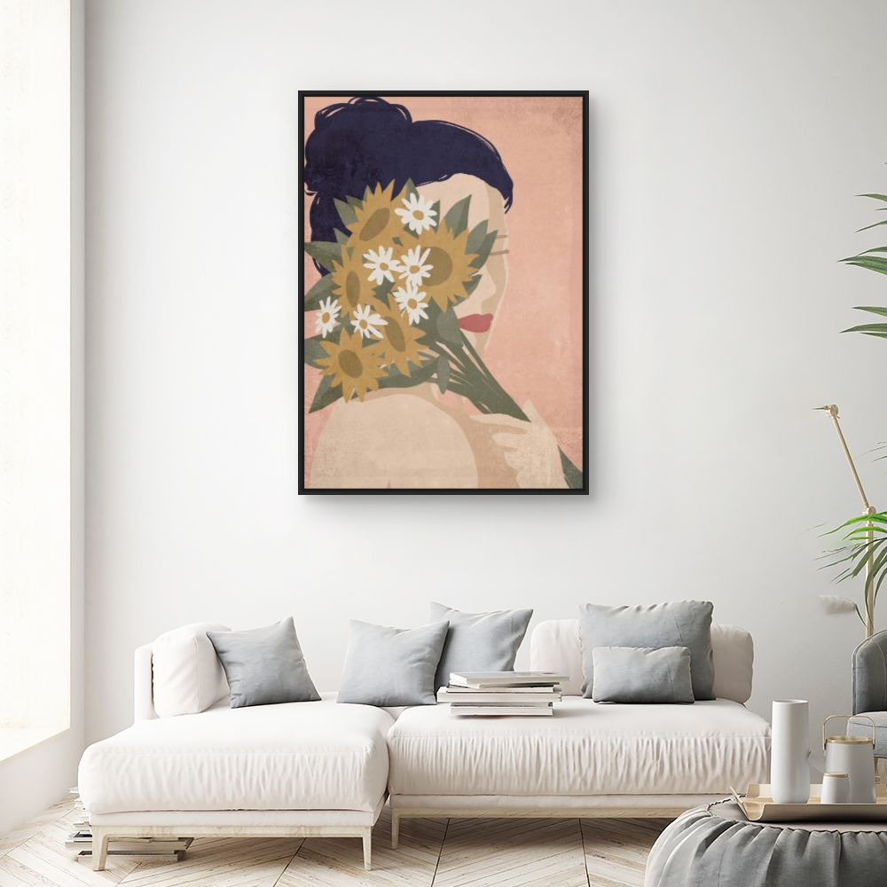 Tableau Femme aux fleurs