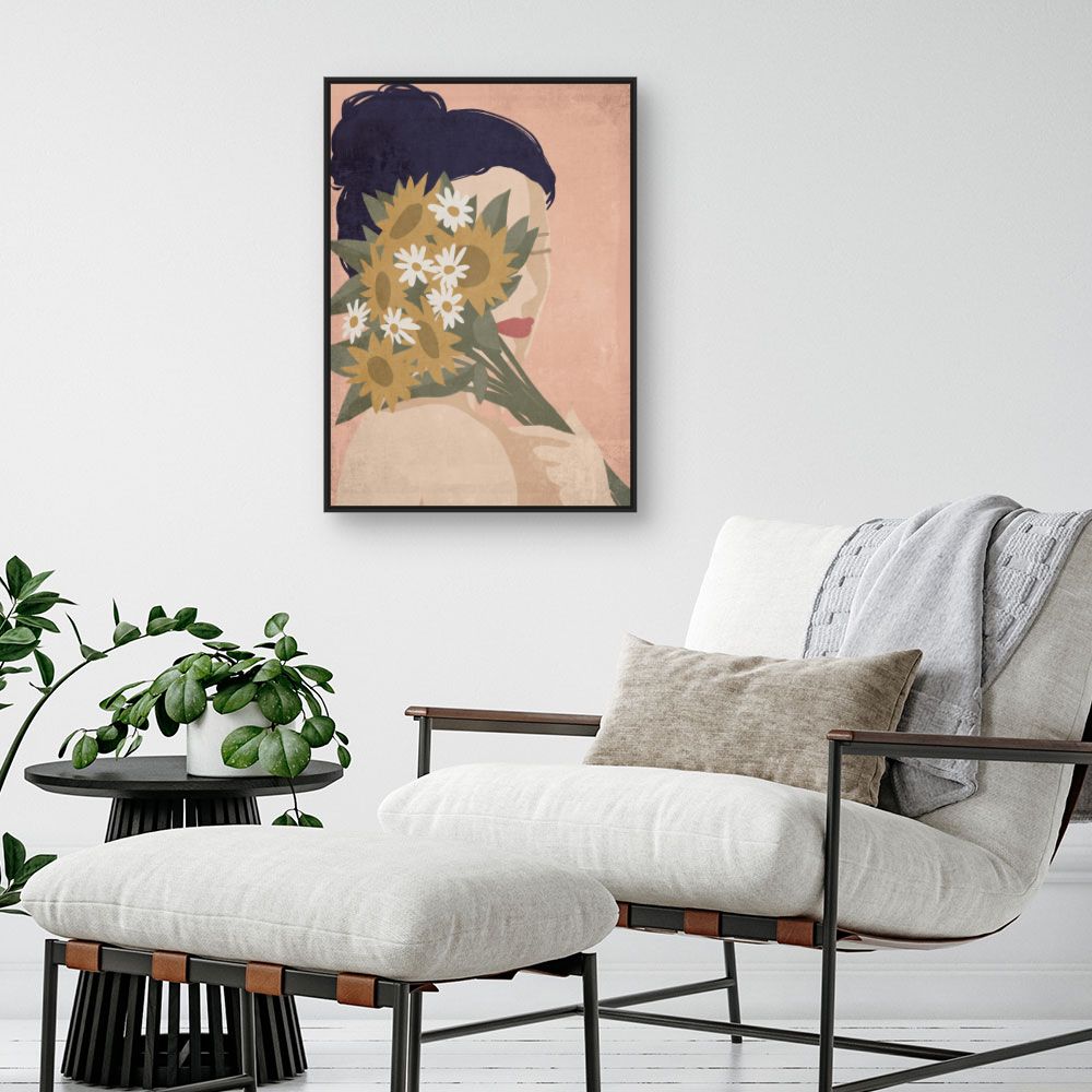 Tableau Femme aux fleurs