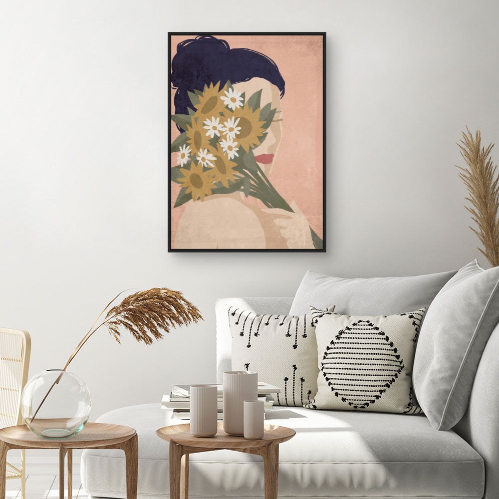 Tableau Femme aux fleurs
