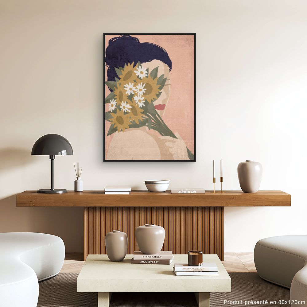Tableau Femme aux fleurs