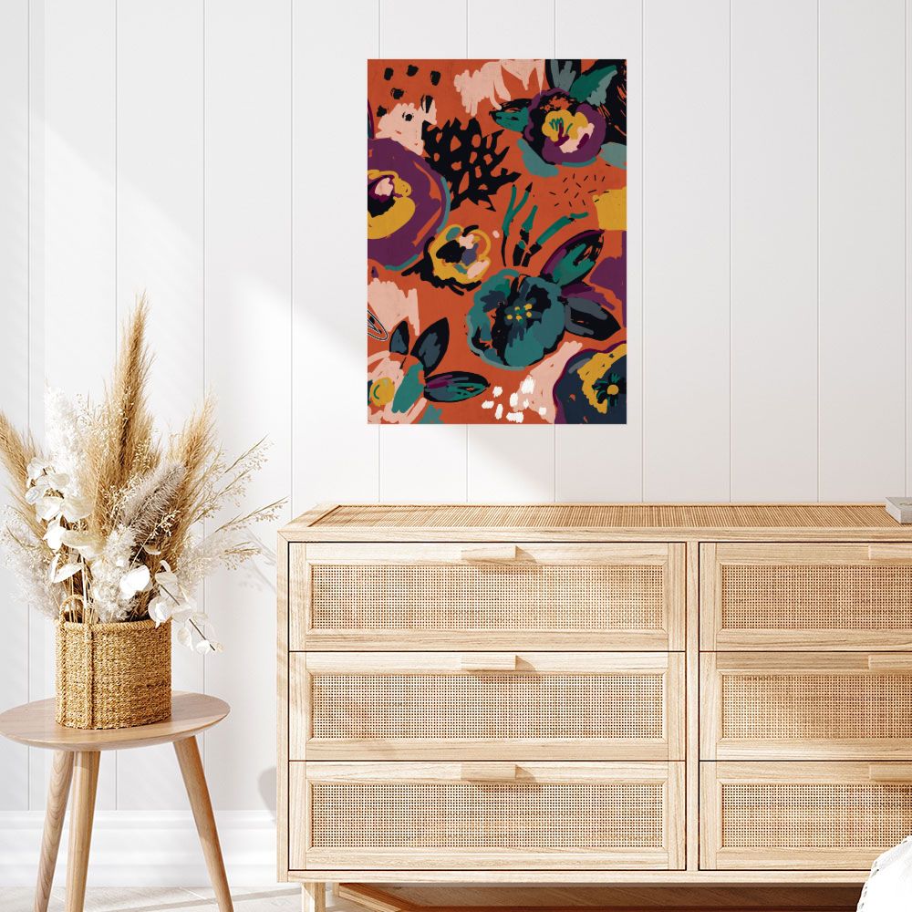 Affiche Fleurs vibrantes