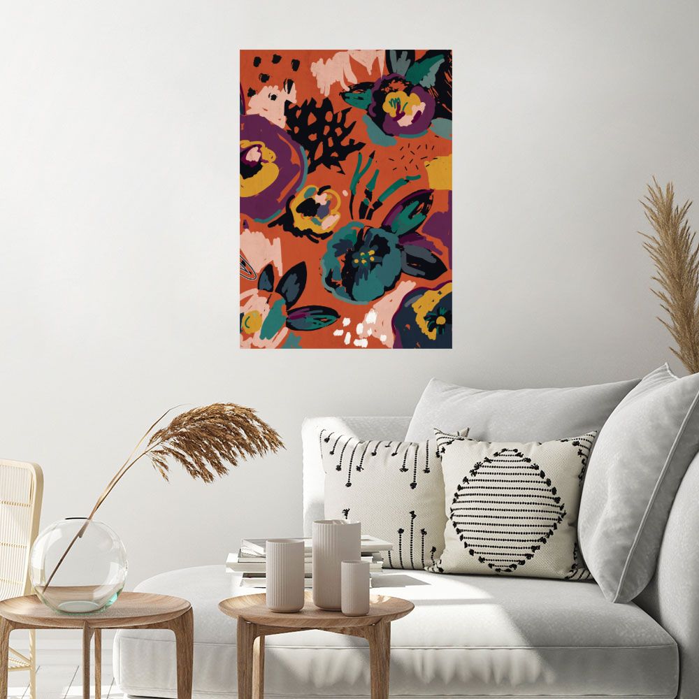 Affiche Fleurs vibrantes