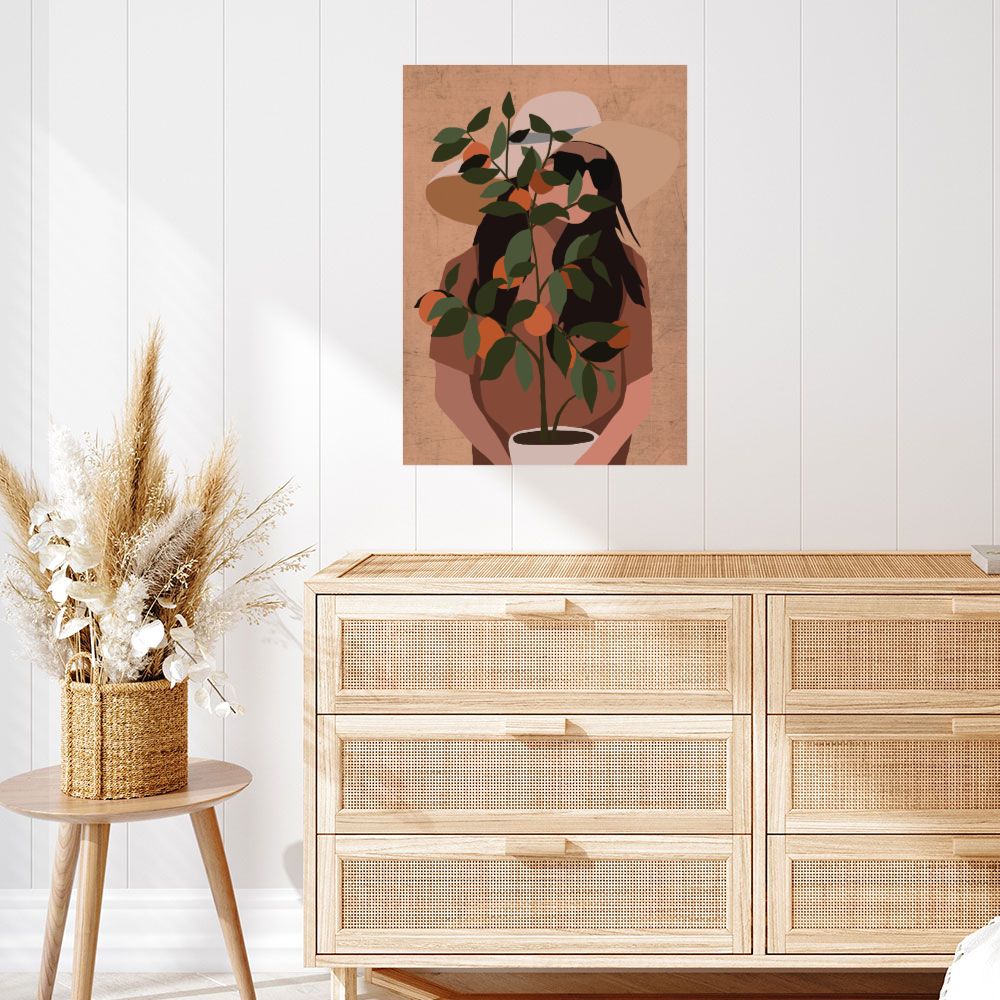 Affiche Femme au chapeau
