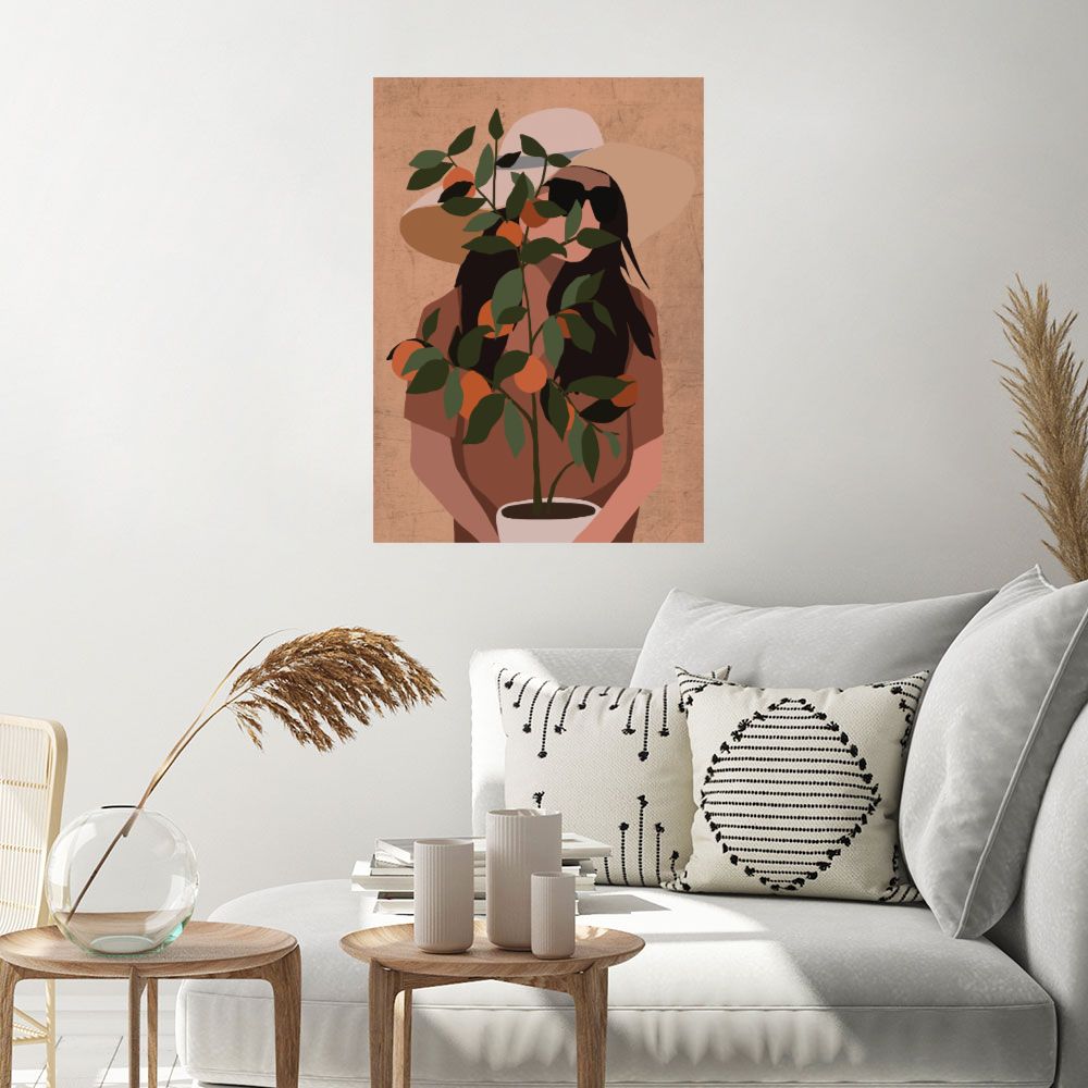 Affiche Femme au chapeau