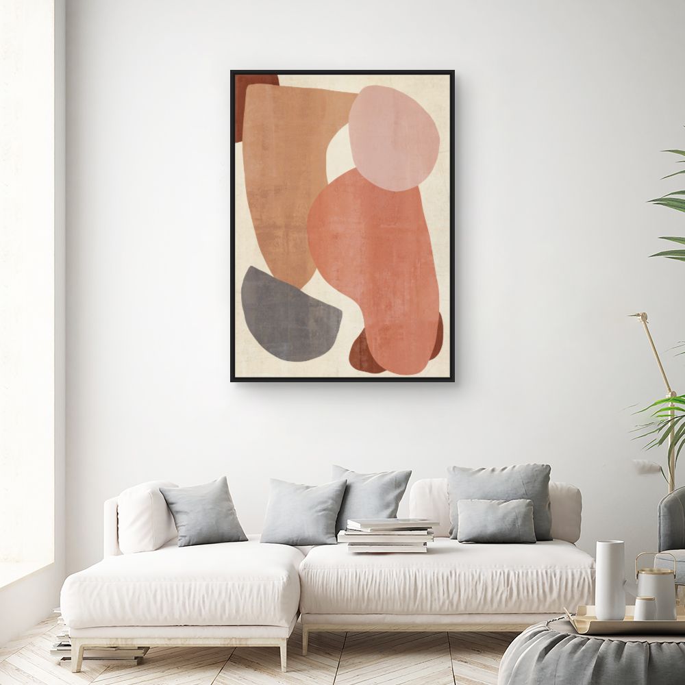 Tableau Formes abstraites douces