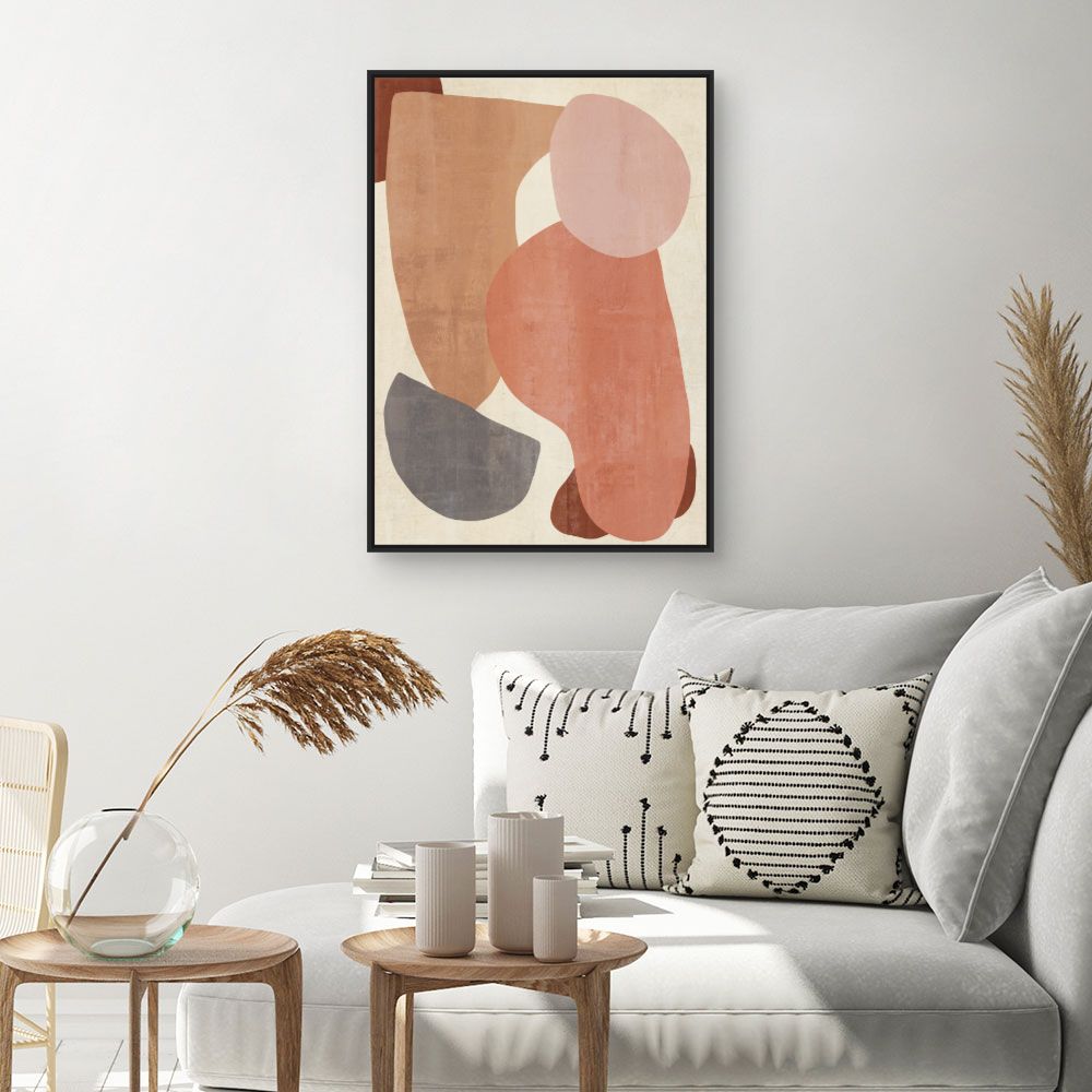 Tableau Formes abstraites douces