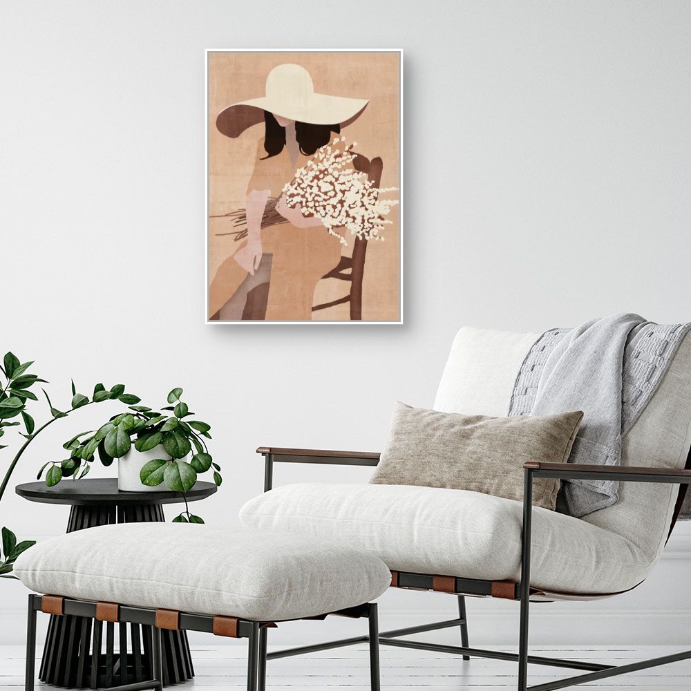 Toile Élégante silhouette féminine