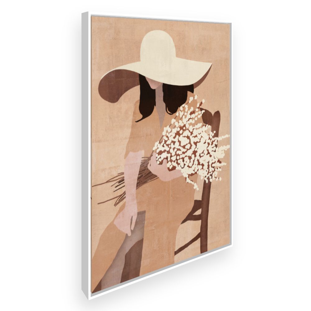 Toile Élégante silhouette féminine