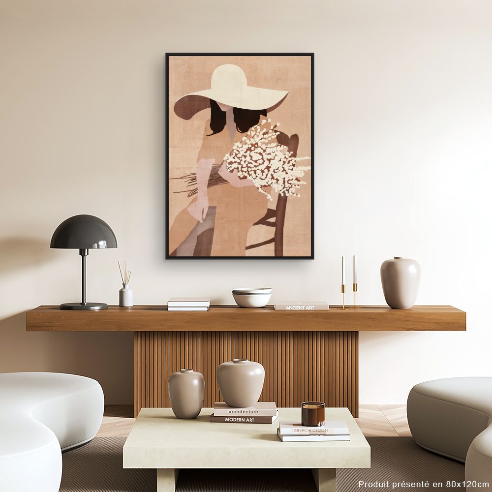 Toile Élégante silhouette féminine