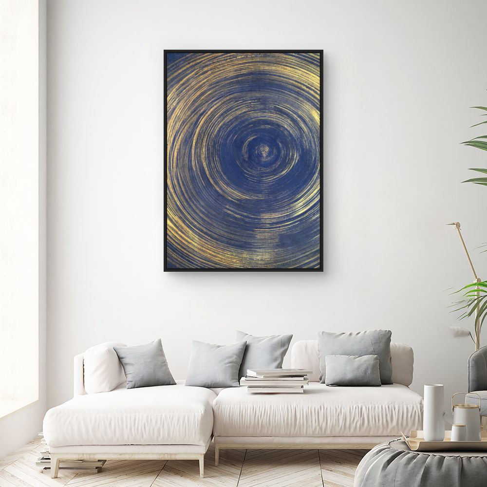 Tableau Cercles dorés hypnotiques