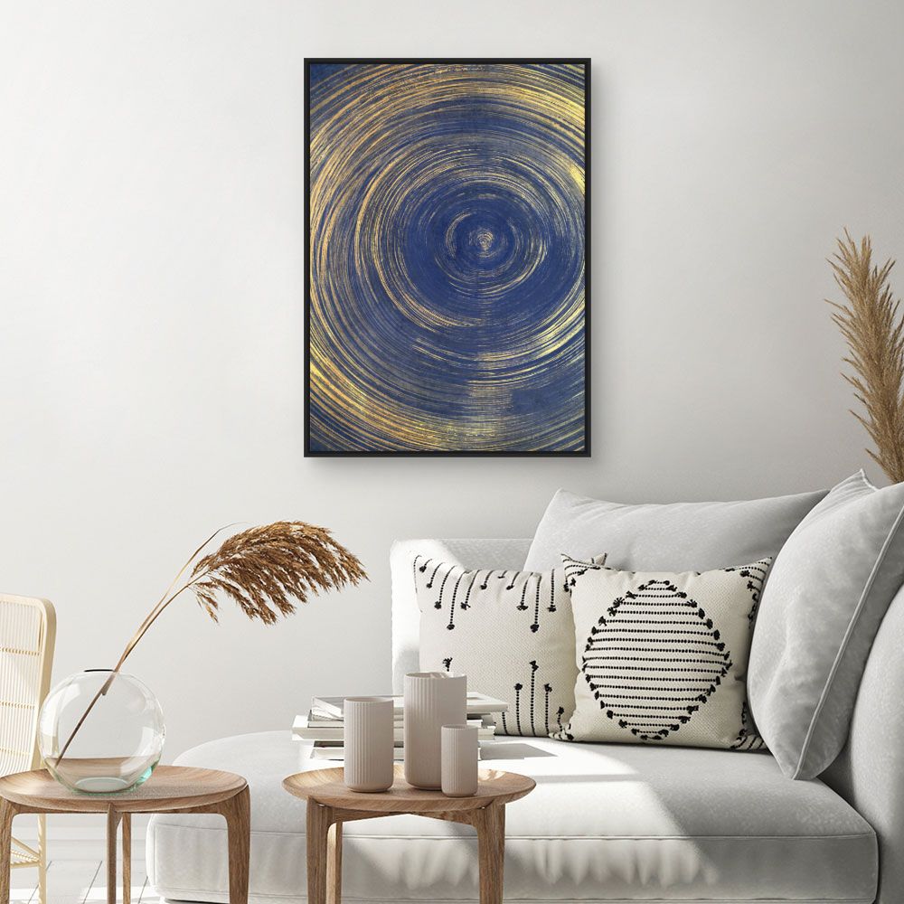 Tableau Cercles dorés hypnotiques