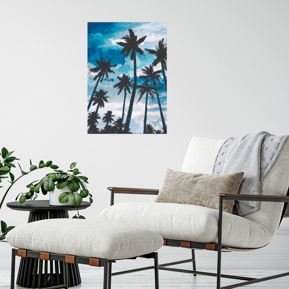 Affiche Palmiers tropicaux