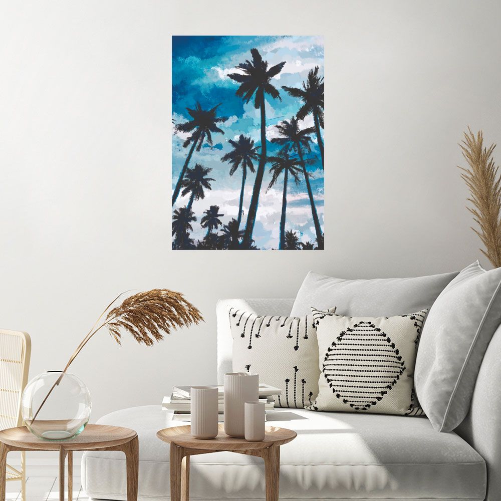 Affiche Palmiers tropicaux