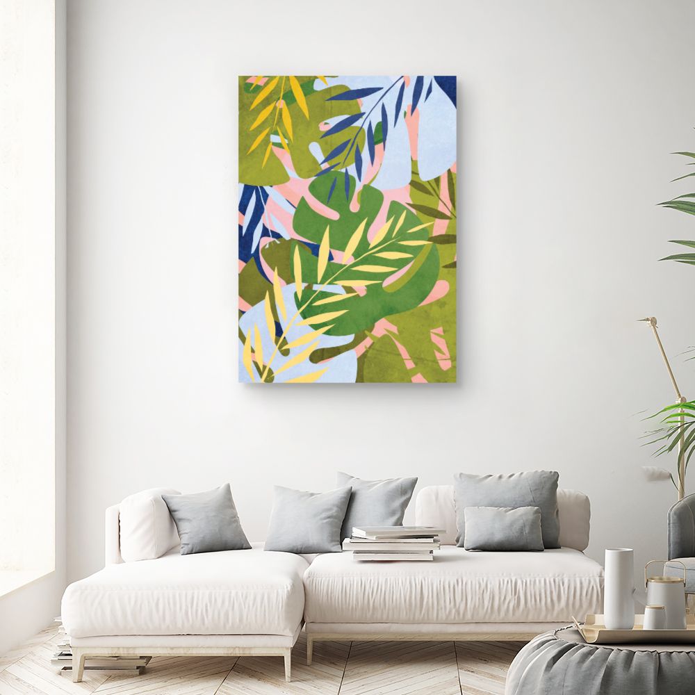 Tableau Feuillage tropical vibrant
