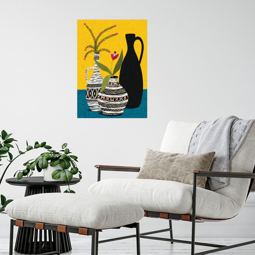 Affiche Vases colorés