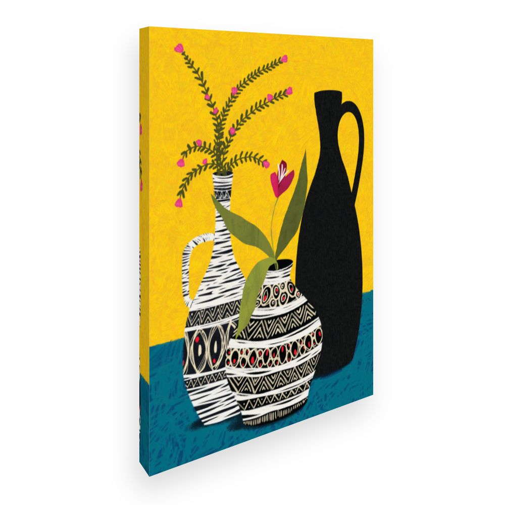 Toile Vases colorés