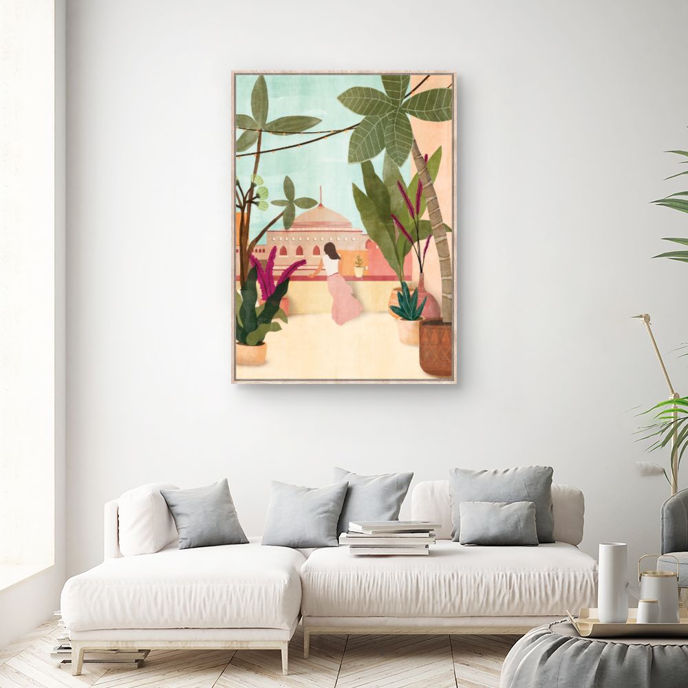 Tableau Terrasse exotique