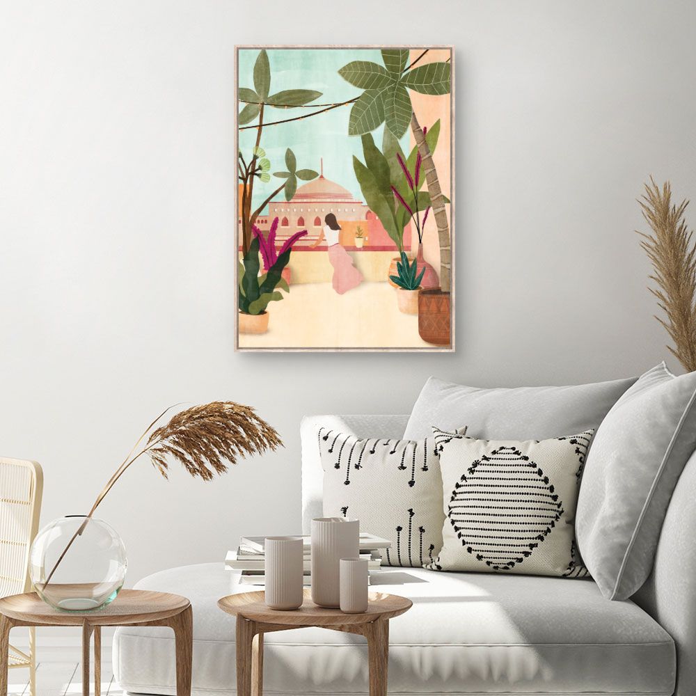 Tableau Terrasse exotique