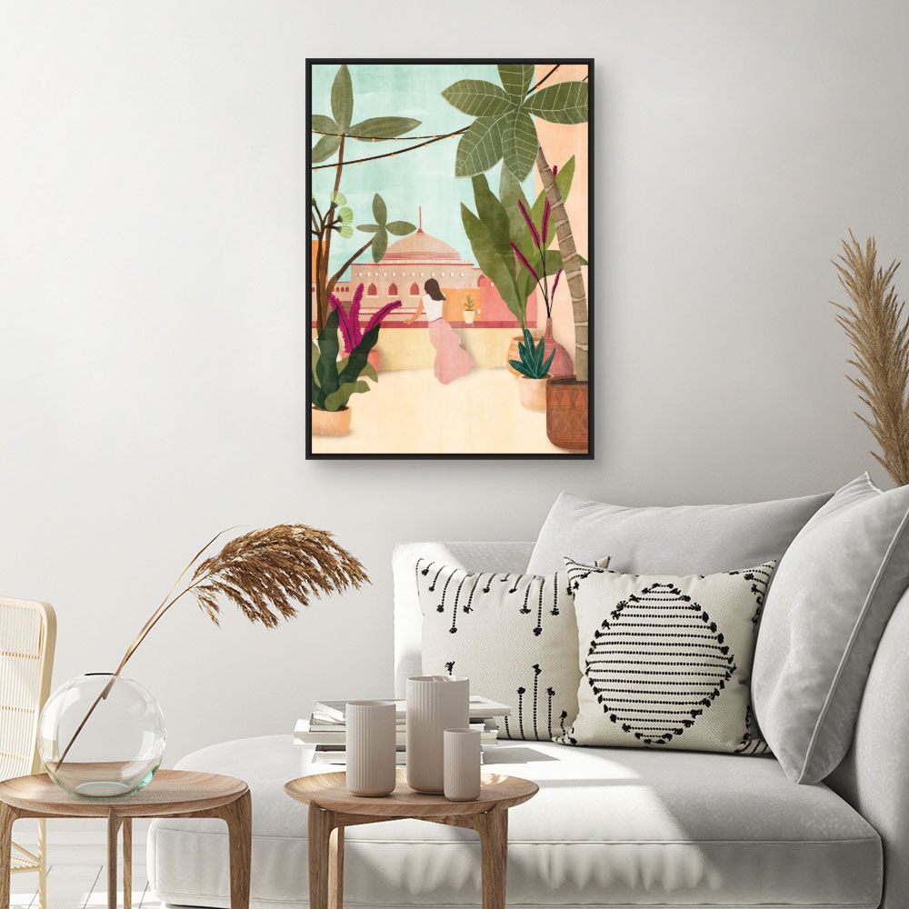 Tableau Terrasse exotique