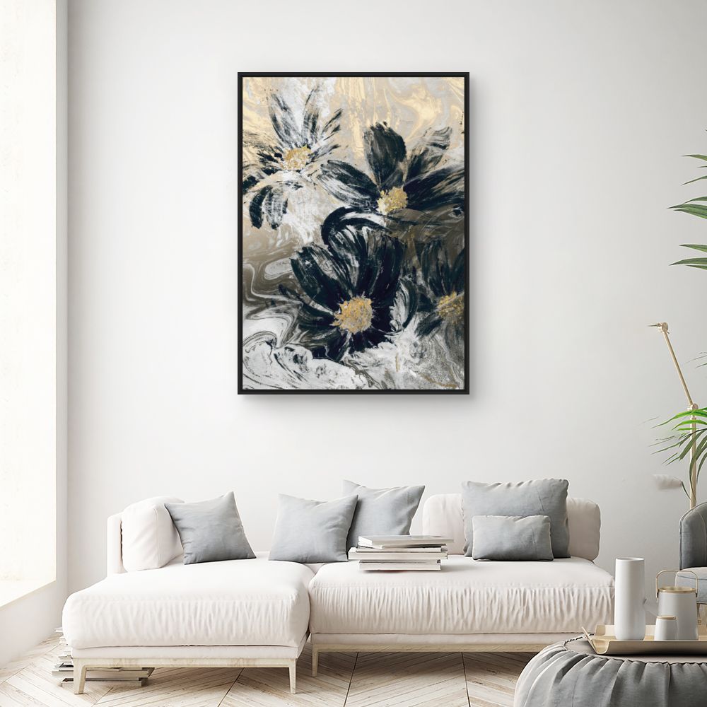 Tableau Fleurs abstraites