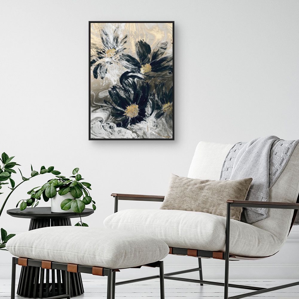 Tableau Fleurs abstraites