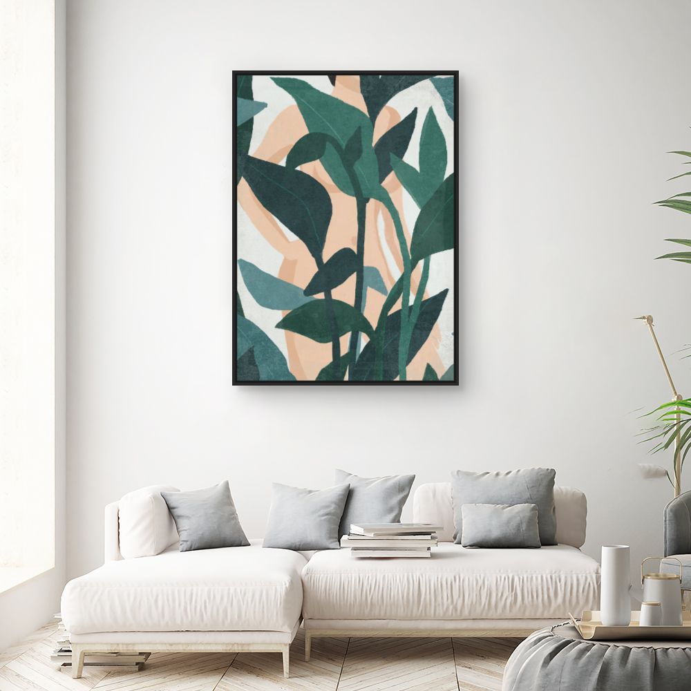 Tableau Silhouette végétale
