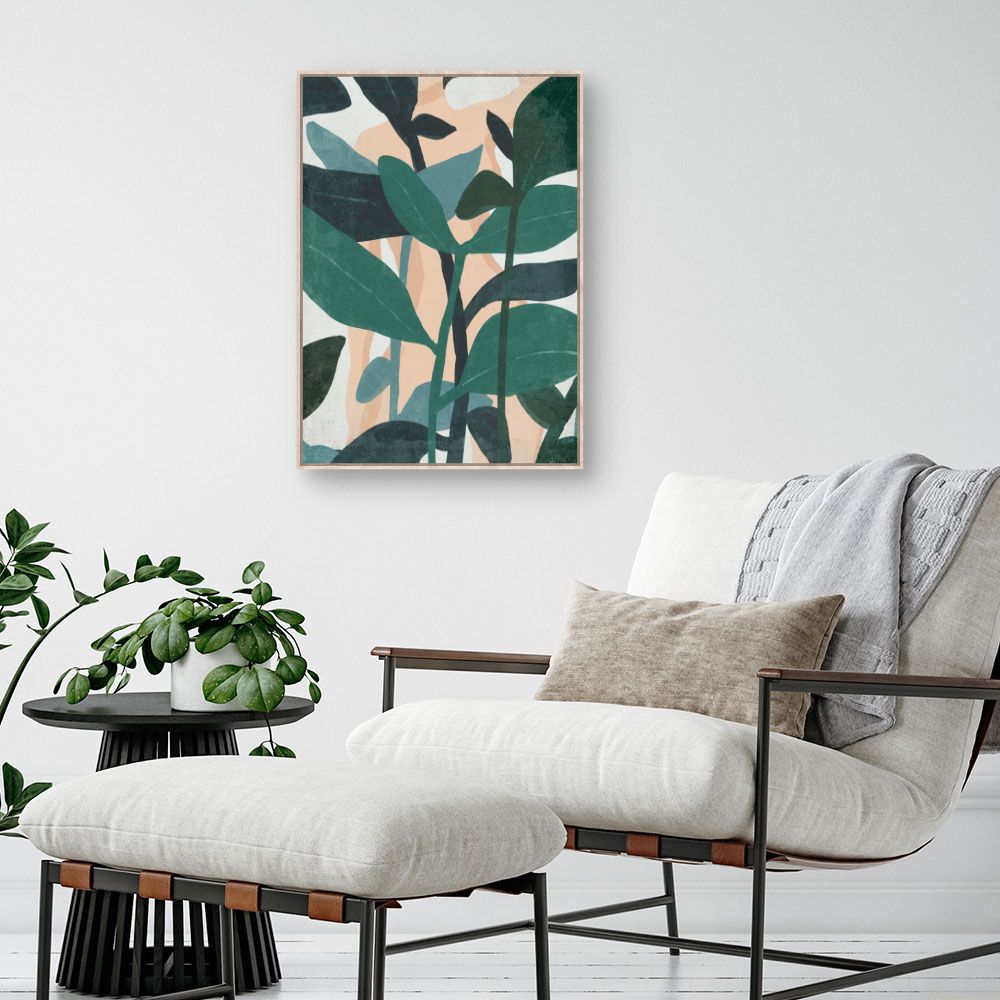 Tableau Feuillage abstrait luxuriant
