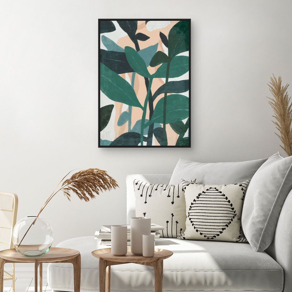 Tableau Feuillage abstrait luxuriant