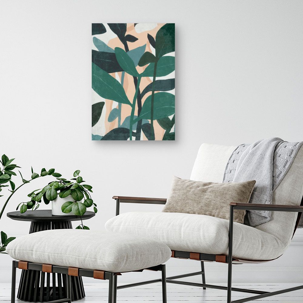Tableau Feuillage abstrait luxuriant