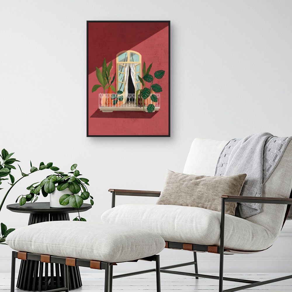 Tableau Balcon fleuri