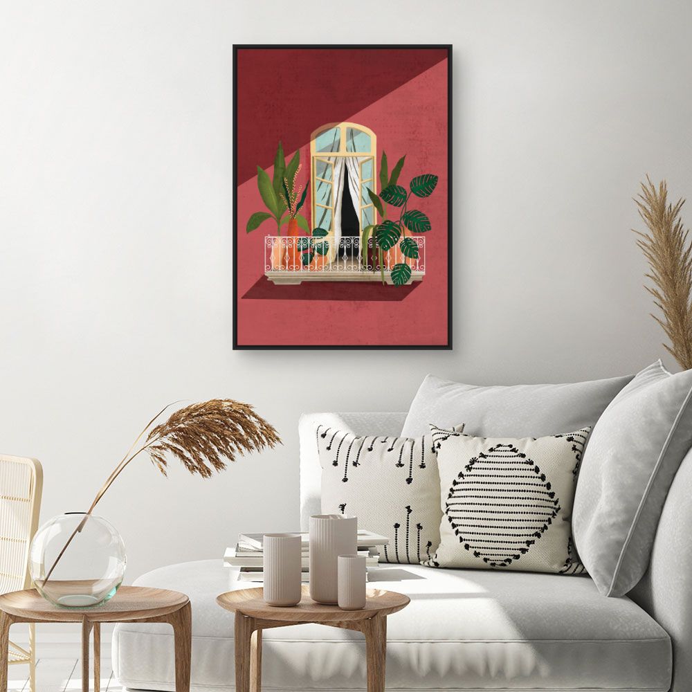 Tableau Balcon fleuri