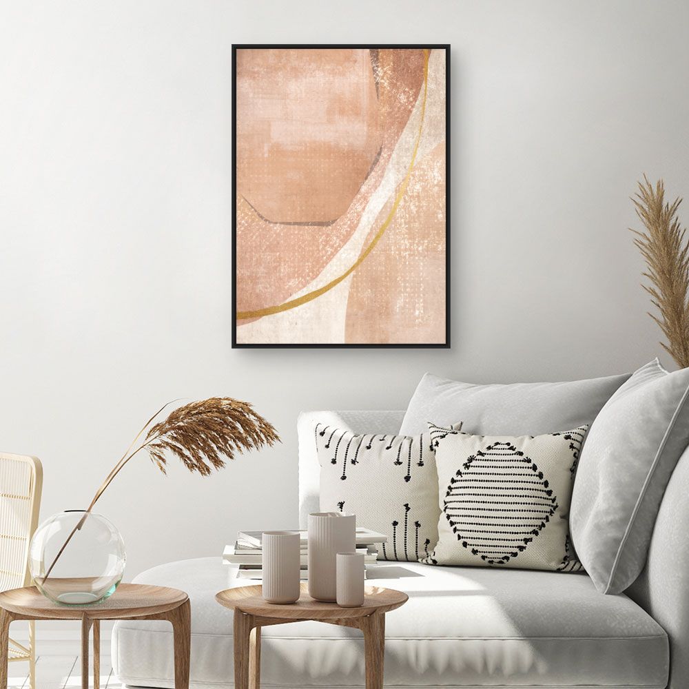 Tableau Courbes abstraites chic