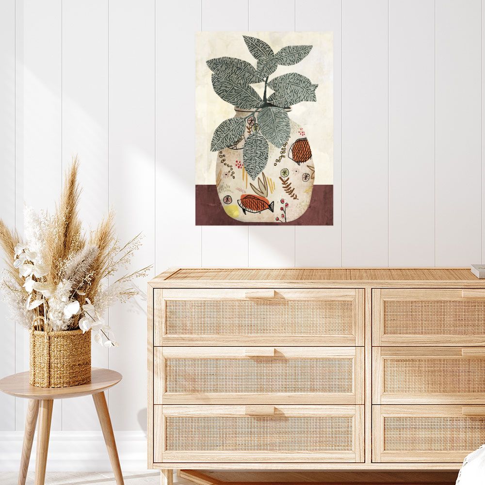 Affiche Vase botanique chic